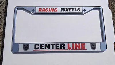 $35.95 • Buy Centerline Racing Wheels License Plate Frame - Vintage Drag Mag Wheel