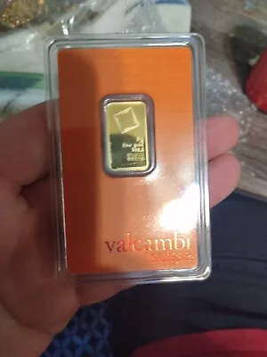 5 Gram Valcambi Gold Bar With Assay New Never Been Opened With Serial Number  • $380