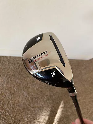 $36.99 • Buy Warrior Custom Golf 3 Fairway Wood 18* Regular Flex Graphite RH