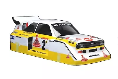 1:10 RC Clear Lexan Body Shell Audi Quattro S1 Rally With Decals- Rally Or Race • $72.20