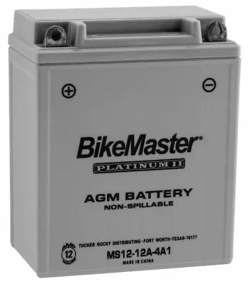 $80.68 • Buy BikeMaster AGM 12V Platinum Battery For Honda CB350F 350 Four 1968-1974 Grey