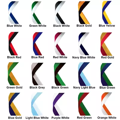 10 X Medal Ribbons With Metal Clip Fastening. Variety Of Colours. 22mm Wide 30  • £4.50