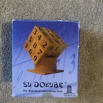 £0.99 • Buy SU DOKUBE Su Doku Brain Teaser Wooden Puzzle Complete Charity Sale