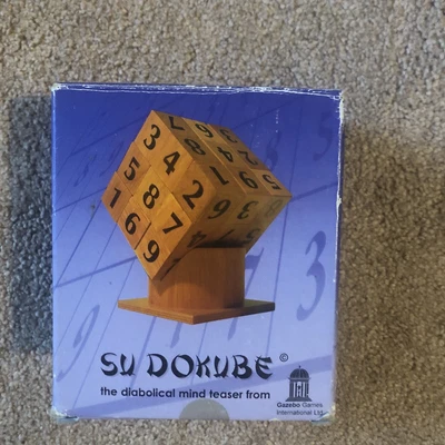 £0.99 • Buy SU DOKUBE Su Doku Brain Teaser Wooden Puzzle Complete Charity Sale