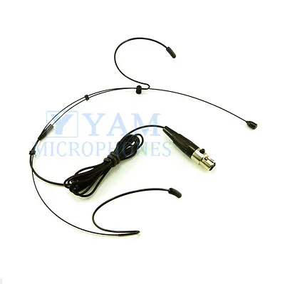 Double Hook Black Headset Mic YAM HM1-C4Q Headworn Mic For Peavey Wireless Mic • $44.52