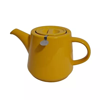 London Pottery Teapot David Birch Hi-T Yellow Infuser 4 Cup Colorful Collectible • £47.50