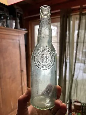 TRENTON BREWING CO. Beer Bottle Embossed Glass NEW JERSEY Vintage • $10.99