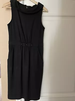 J.CREW Peter Pan Collar Cinched Waist Sheath Dress Black 2 • $39