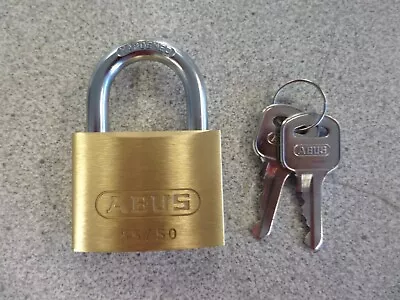 Abus 55/50 Series 5 Pin Brass Body Padlock Keyed Different • $11.95