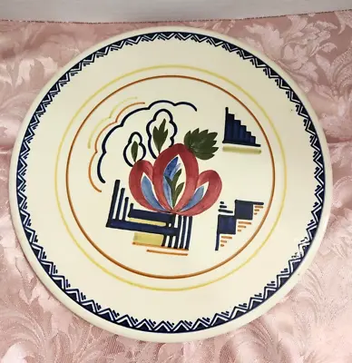 Vintage Societe Ceramique Maastricht Handpainted 11.75 Inch Plate • $30
