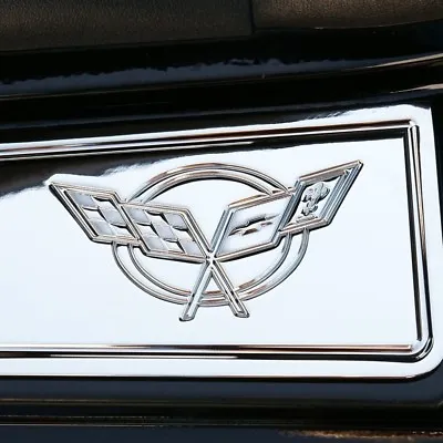 C5 Corvette Door Sill Plates Billet Chrome With C5 Logo: 1997-2004 • $184.95
