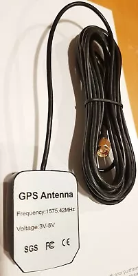 GPS SGS High Gain Amplified Magnet Mount Antenna 16.5ft Cable SMA 1575MHz NEW • $9.99