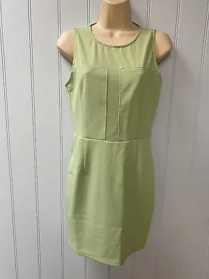 Forever 21 Exclusive Sleeveless Mint Green Mesh Side Zip Sheath Dress Size S • $15