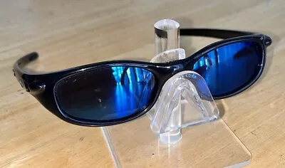 Oakley Four S Small Black Iridium Blue Lenses 03-377 Sunglasses Blade II Snipes! • $99