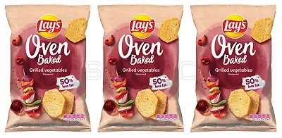 £10.44 • Buy LAYS Oven Baked Grilled Vegetables Flavor Potato Chips Crisps Snacks 3 X 125g