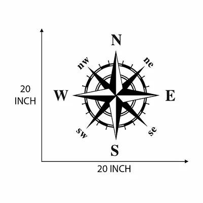 $34 • Buy Compass Navigation Automotive Die Cut Decal Multi Colors Oracal 651 Brand & More