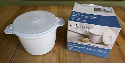 Mainstays Microwave 6 Cup Rice Cooker Set • $23.99