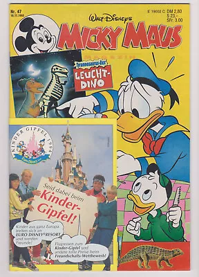 November 18 1993 German Walt Disneys Micky Maus Comic Book Magazin #47 MICKEY • $89.99