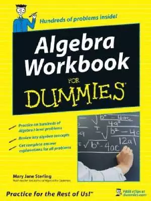 Algebra Workbook For Dummies - Paperback By Sterling Mary Jane - ACCEPTABLE • $4.74