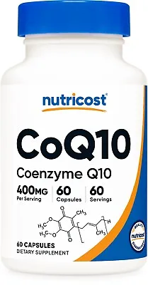 Nutricost CoQ10 400mg 60 Capsules Non-GMO (Coenzyme Q10) • $22.98