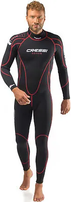 Cressi Men's Maya 2.5mm Back Zip Neoprene Full Wetsuit • $109.95