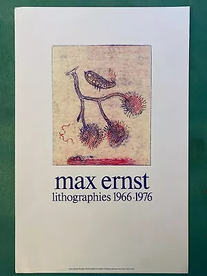 Vintage Centre Pompidou Max Ernst Exhibition Poster Lithograph • $55