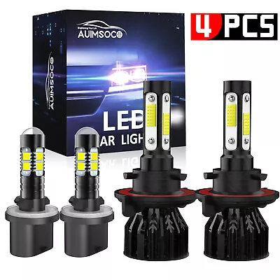 For Ford Mustang Gt Svt Cobra 1994-2004 COB 8000K LED Headlight Hi/Lo+Fog Lights • $35.99