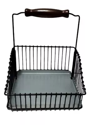 FINTORP Steel Wire Basket Wall-Mounted Dish Drainer Length 7.75 X Height 9 In • £14.41