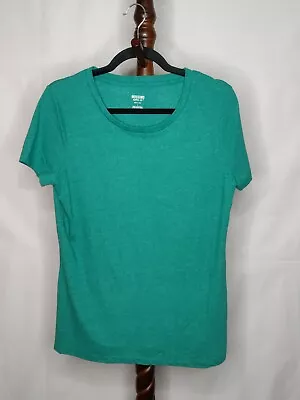 Mossimo Women's Size S Top L T-shirt Green Color Scoop Neck Short Sleeves • $12.25