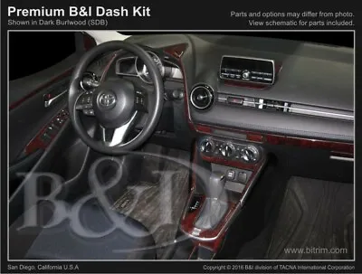 $181.05 • Buy Dash Trim Kit For TOYOTA YARIS 16 17 Carbon Fiber Wood Aluminum