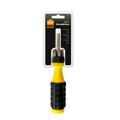 New 6-in-1 Screwdriver Magnetic Pick Up Hand Tool Multi Head Phillips Torx Bits • £7.49