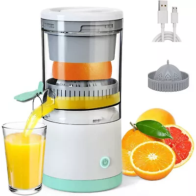 Electric Citrus Juicer Orange Lemon Squeezer Hands-Free Masticating Juicer +USB • $29.96