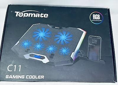 Topmate C11 RGB Laptop Cooling Pad Gaming Cooler Fans For 11-17.3  Laptop • $19.99