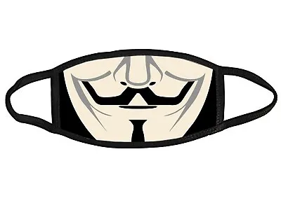 $12 • Buy Anonymous Mask Fabric Face Mask OSFM Adults & Kids
