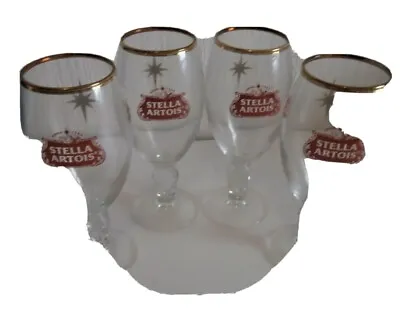 4 X Stella Artois Half Pint Beer Glases Brand New Ce Bar Gift Perfect Draft Pib • £12.99