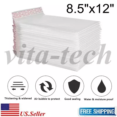 #2 8.5 X12  (8.5x11) White Poly Bubble Mailer Envelope Bag 2550100200 Pcs • $6.75