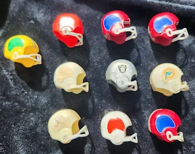 Vintage Miniature Gumball Football Helments Raiders Dolphins 10 • $4.99