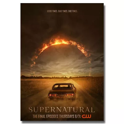 Supernatural TV Series Poster Wall Art Picture Print Dorm Room Decor 24x36 Inch • $5.26