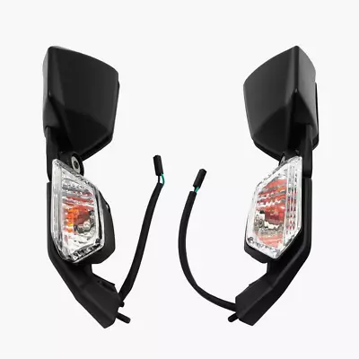 Rearview Mirrors With Turn Signal Light Bulb For 2004-2010 2006 Ninja ZX10R • $71.22