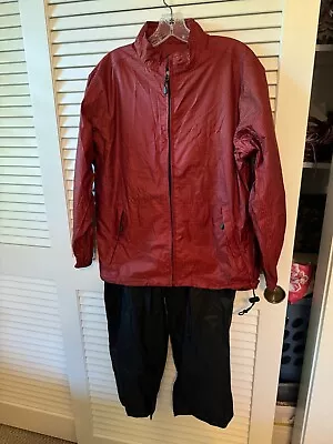 Sun Mountain Golf Rain Suit In Travel Bag Size M Women  Jacket & Pants Set • $38