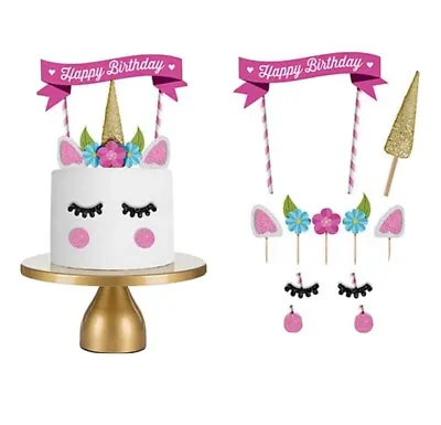 $7.50 • Buy Unicorn Cake Topper Decoration Kit