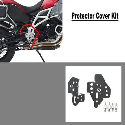 Motorcycle CNC Middle Frame Guard Protector Cover Kit For BMW F800GS 13-17 Black • $37.48