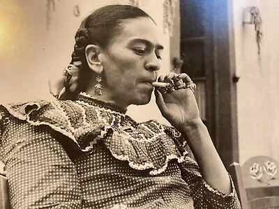 Frida Kahlo Smoking Photograph Vintage Unsigned • $2500