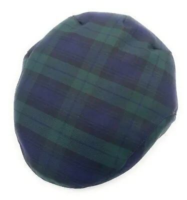 Men's Black Watch Tartan Flat Cap Made In Scotland S-XXL • £32.99