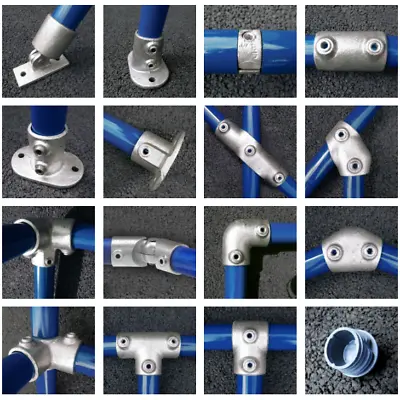 £0.99 • Buy Key Clamp Handrail System - Connectors Pipe Tube Q Fittings Railings Steel Tube