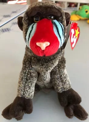 Ty Beanie Baby -   Cheeks   The Baboon Monkey - 1999 - Retired - VERY NICE!! • $7.40