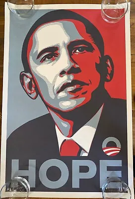 Authentic Shepard Fairey  Obama Hope   2008 Campaign Poster - From The Source! • $3499