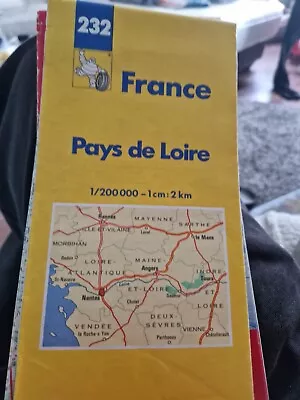 Michelin Map 232 France Pays De Loire Folding Sheet Map  Atlas 1994 Ebay Uk • £5