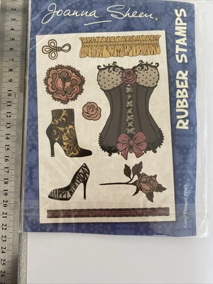 £3 • Buy Joanna Sheen Girly Things Rubber Stamps