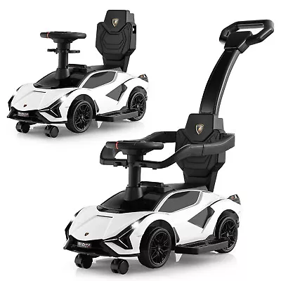 3-In-1 Toddlers Ride On Push Car Kids Licensed Lamborghini Walking Toy Car • £54.95